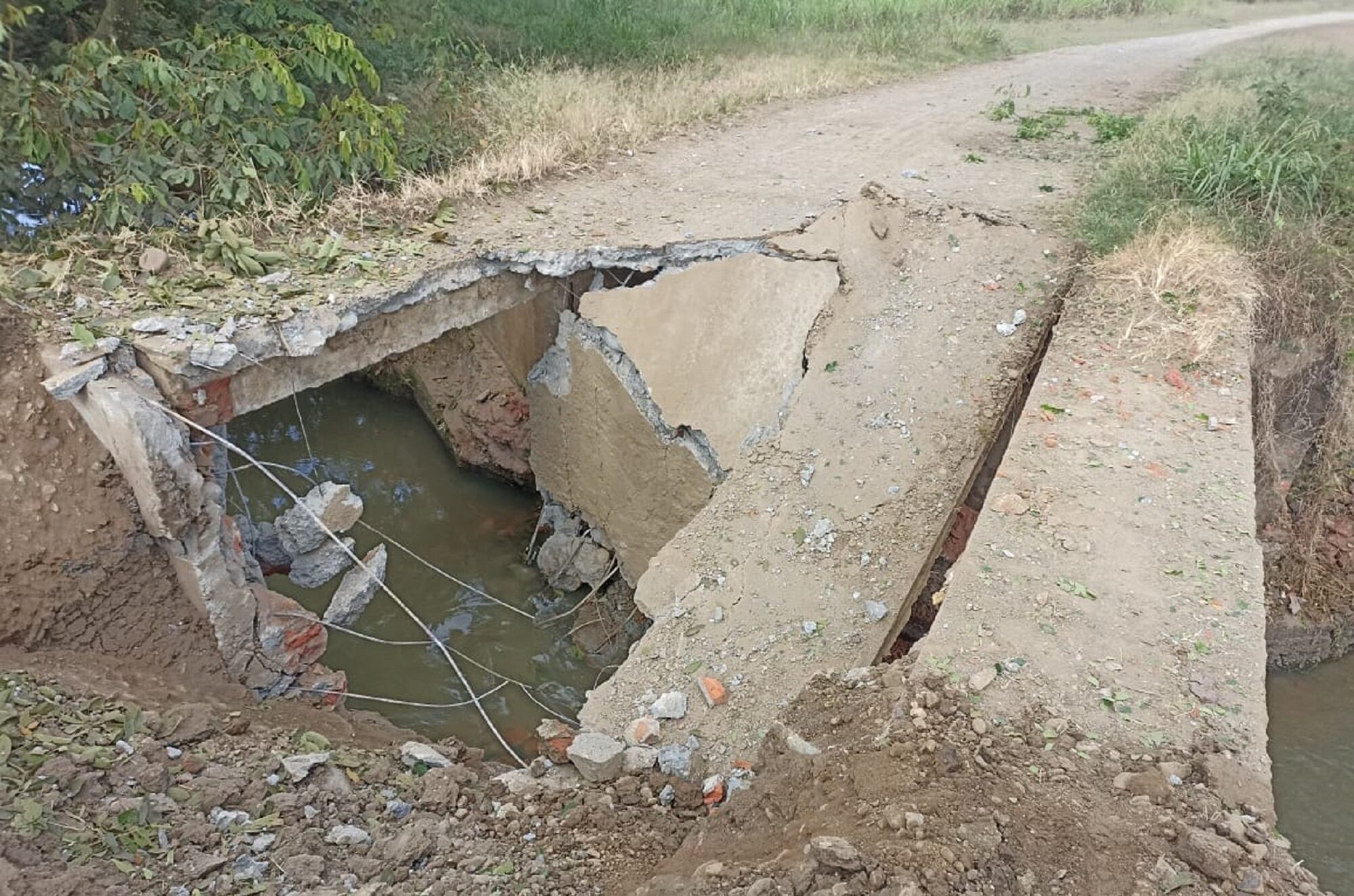 Puente del río Guabito, Cauca. Foto: Suministrada por la comunidad