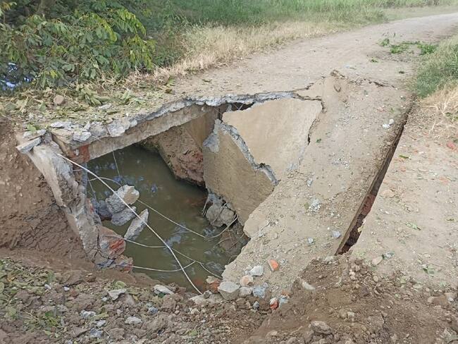 Puente del río Guabito, Cauca. Foto: Suministrada por la comunidad