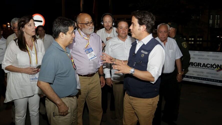 Embajadores de 17 países observaron sobre el terreno la crisis migratoria y el impacto en los municipios receptores en Colombia. Foto: Cancillería de Colombia