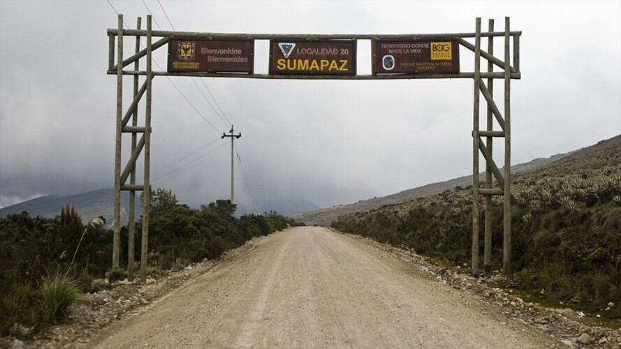 Enfrentamientos entre grupos armados en la localidad de Sumapaz en Bogotá. Foto: Colprensa
