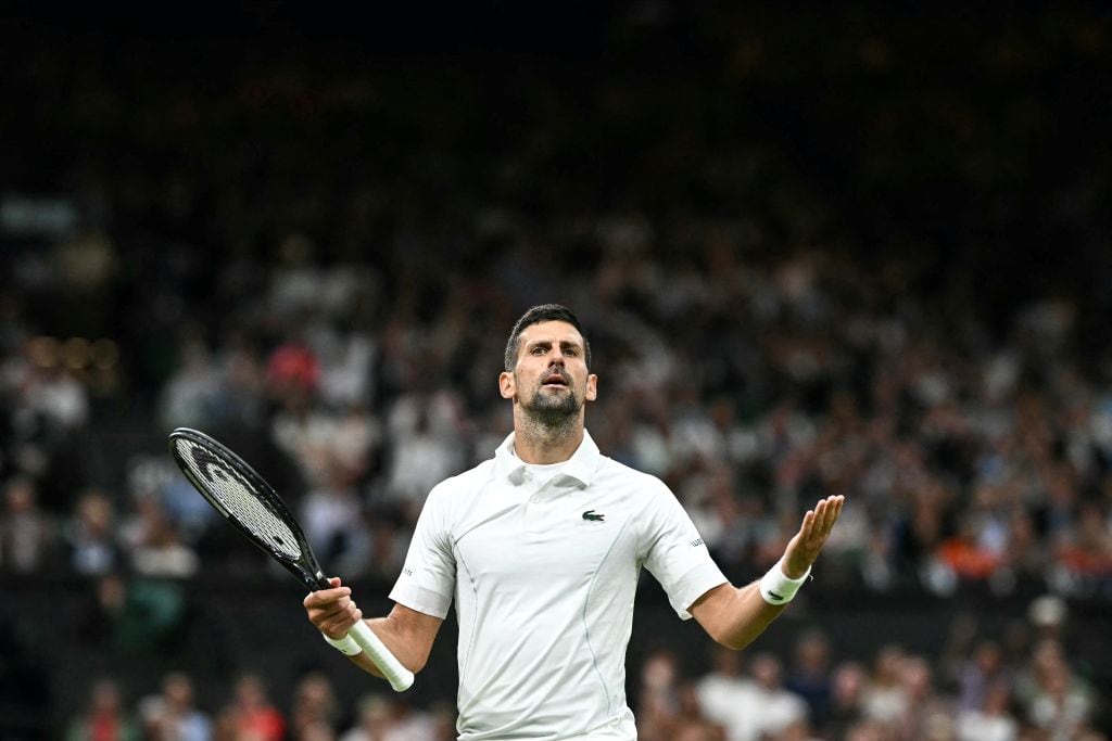 Novak Djokovi. (Photo by BEN STANSALL/AFP via Getty Images)