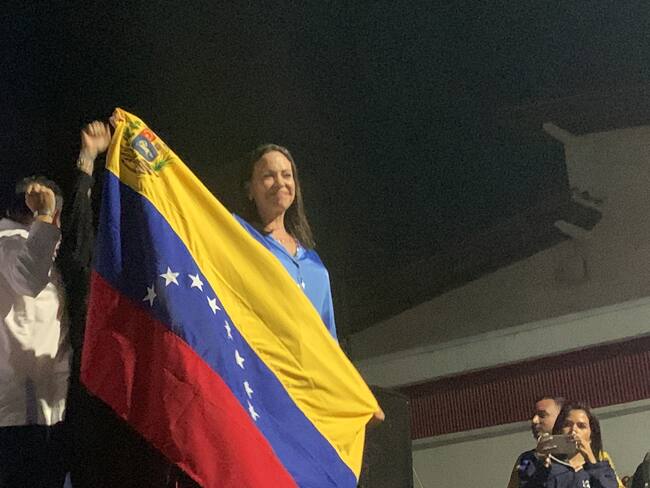 María Corina Machado,la ganadora de las primarias opositoras y candidata unitaria de la oposición para la elección presidencial de 2024. | Foto: Gabriela González / W Radio