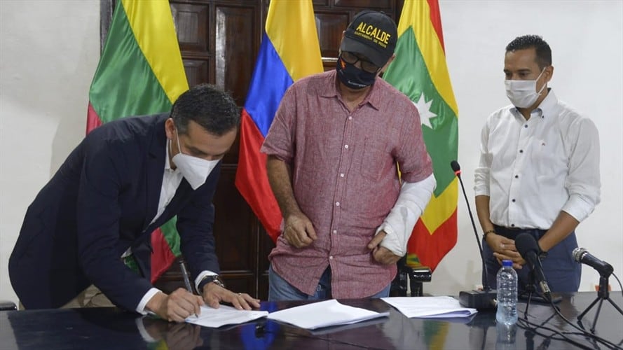 Alumbrado público de Cartagena. Foto: Cortesía