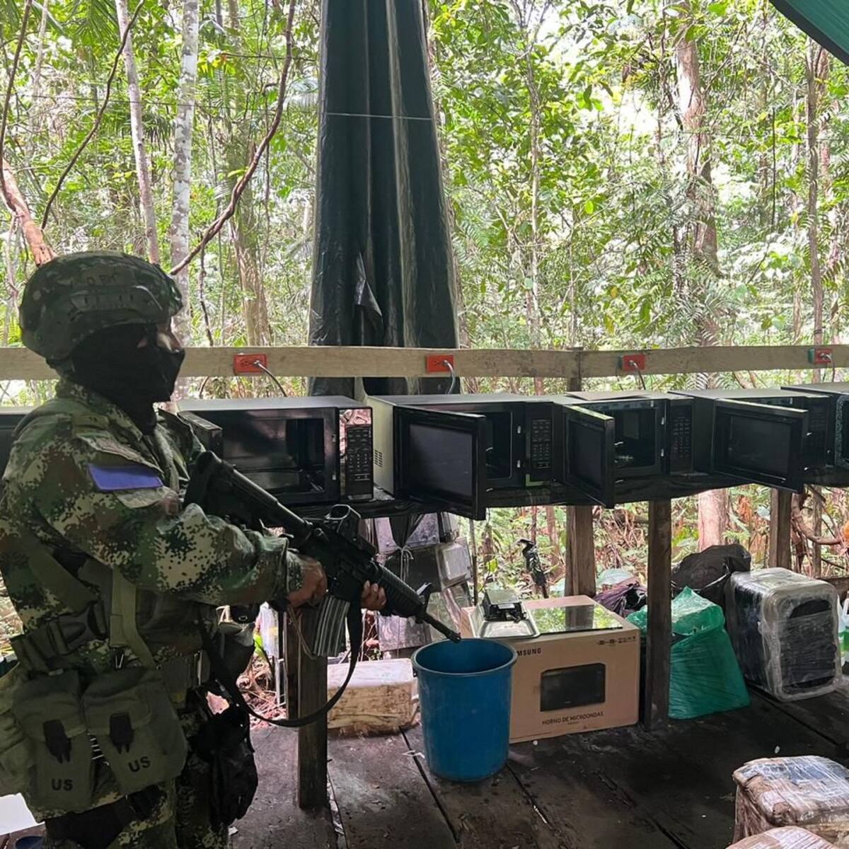 Destruyen laboratorio que producía al menos cinco toneladas mensuales de droga en Putumayo