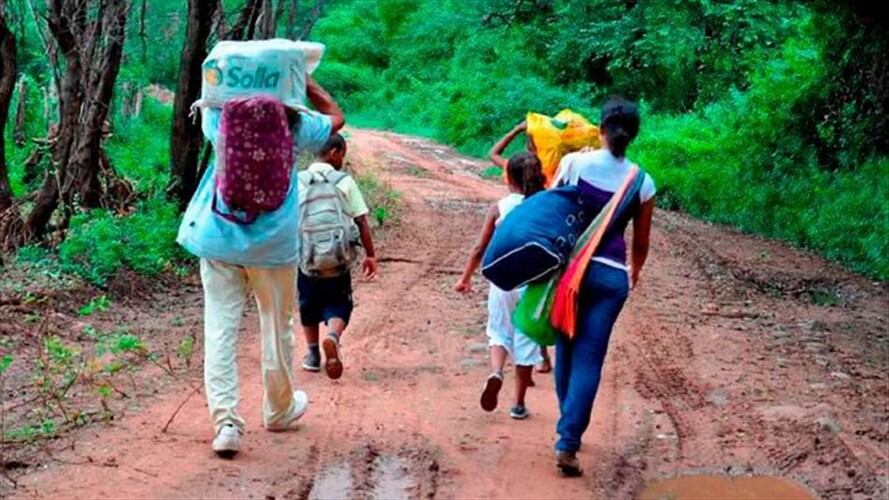 Víctimas de desplazamiento forzado por cuenta de la violencia / imagen de referencia. Foto: Colprensa