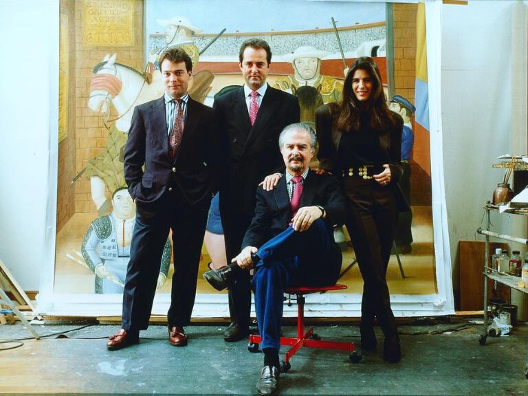 Hijos de Fernando Botero - Foto tomada de redes sociales