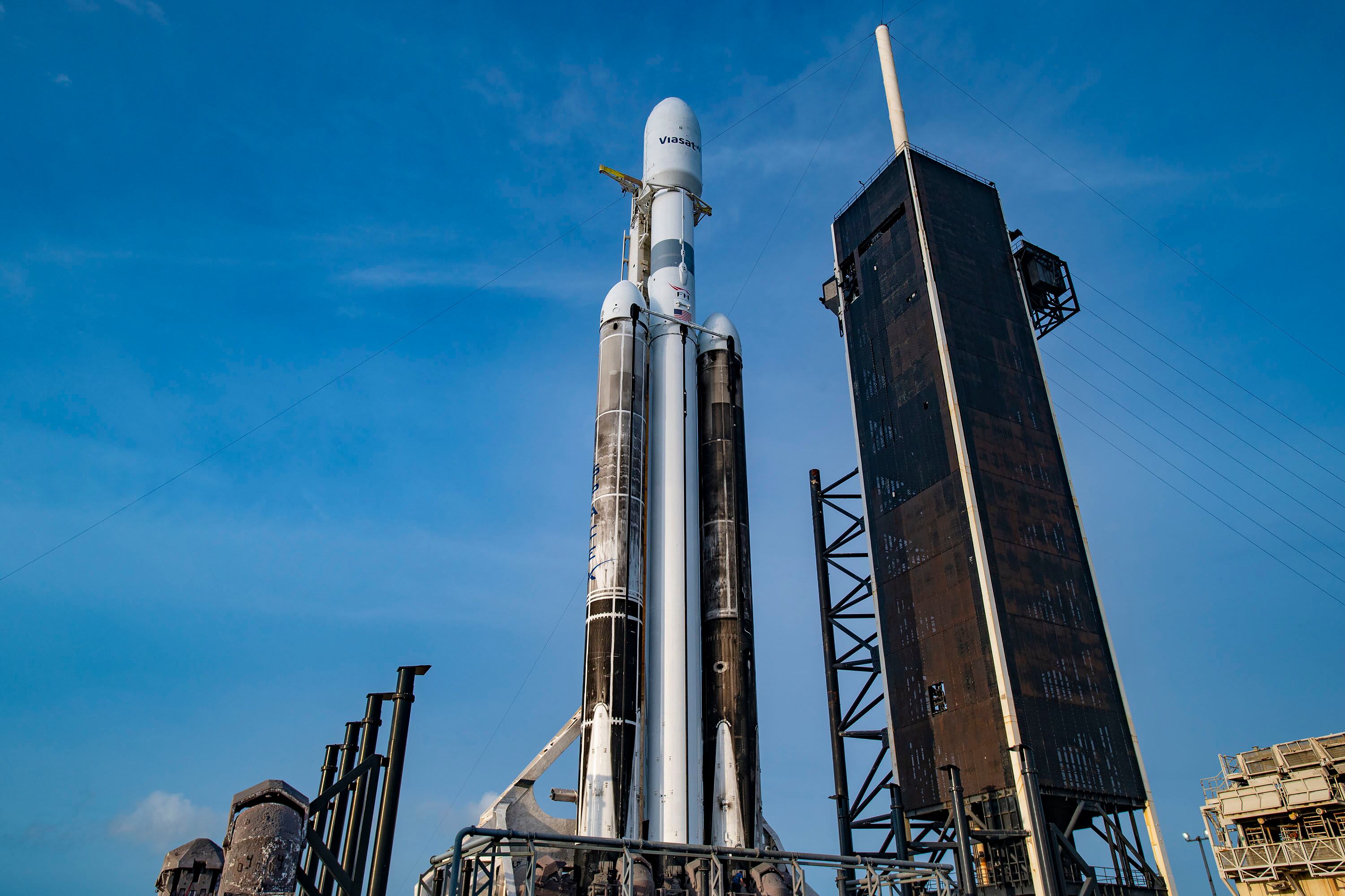 Cohete Falcon 9 Heavy. Foto: Twitter oficial SpaceX