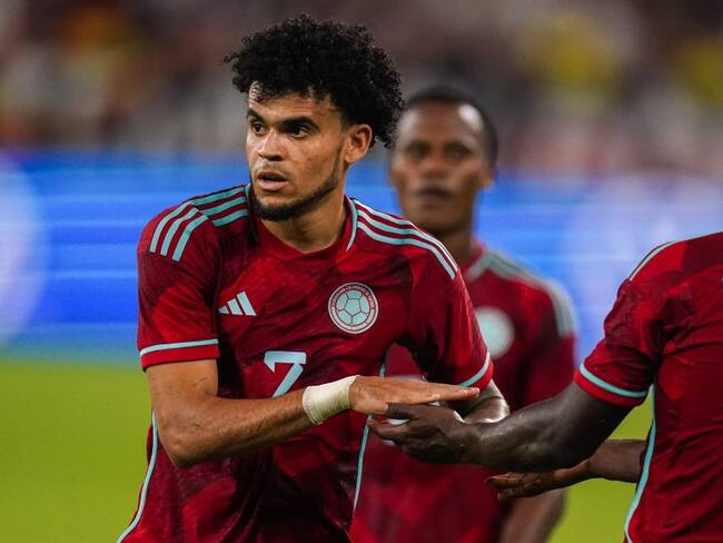 Luis Díaz, Jhon Arias y Deiver Machado. (Photo by Joris Verwijst/BSR Agency/Getty Images)
