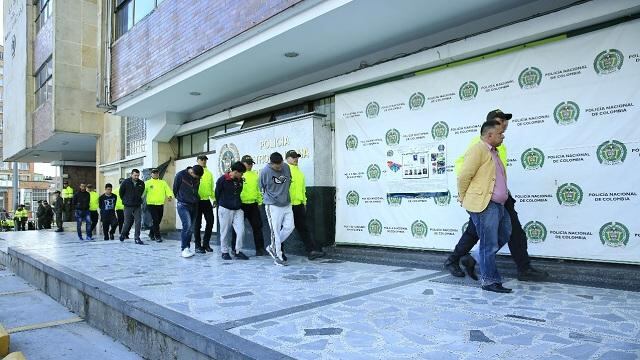 Banda delincuencial 'Los Rolex'. Foto: Alcaldía de Bogotá