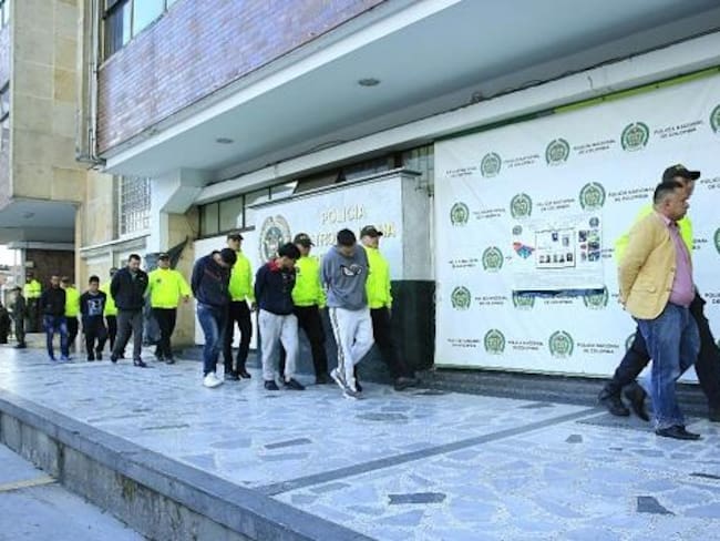 Banda delincuencial 'Los Rolex'. Foto: Alcaldía de Bogotá