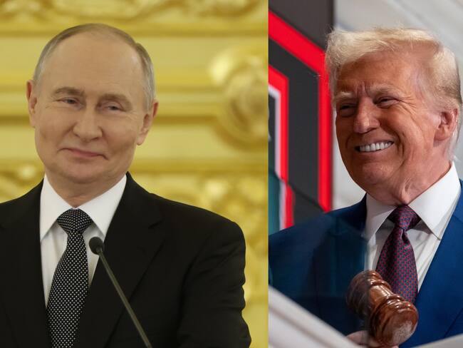 Vladimir Putin y Donald Trump. FOTOS: Getty Images