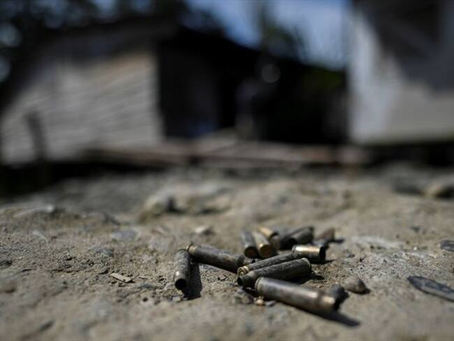 La Policía Nacional confirmó el asesinato del patrullero Epson Didney Santos Quejada. Foto: Getty Images / LUIS ROBAYO