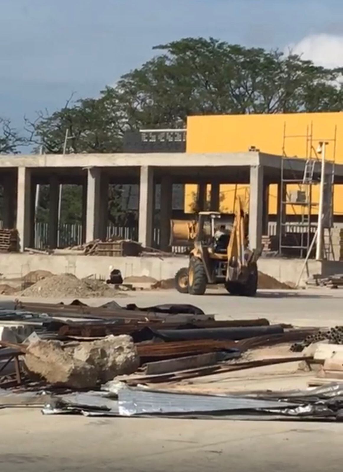 Obra del patio-taller Líbano. Foto: cortesía Personería de Santa Marta 