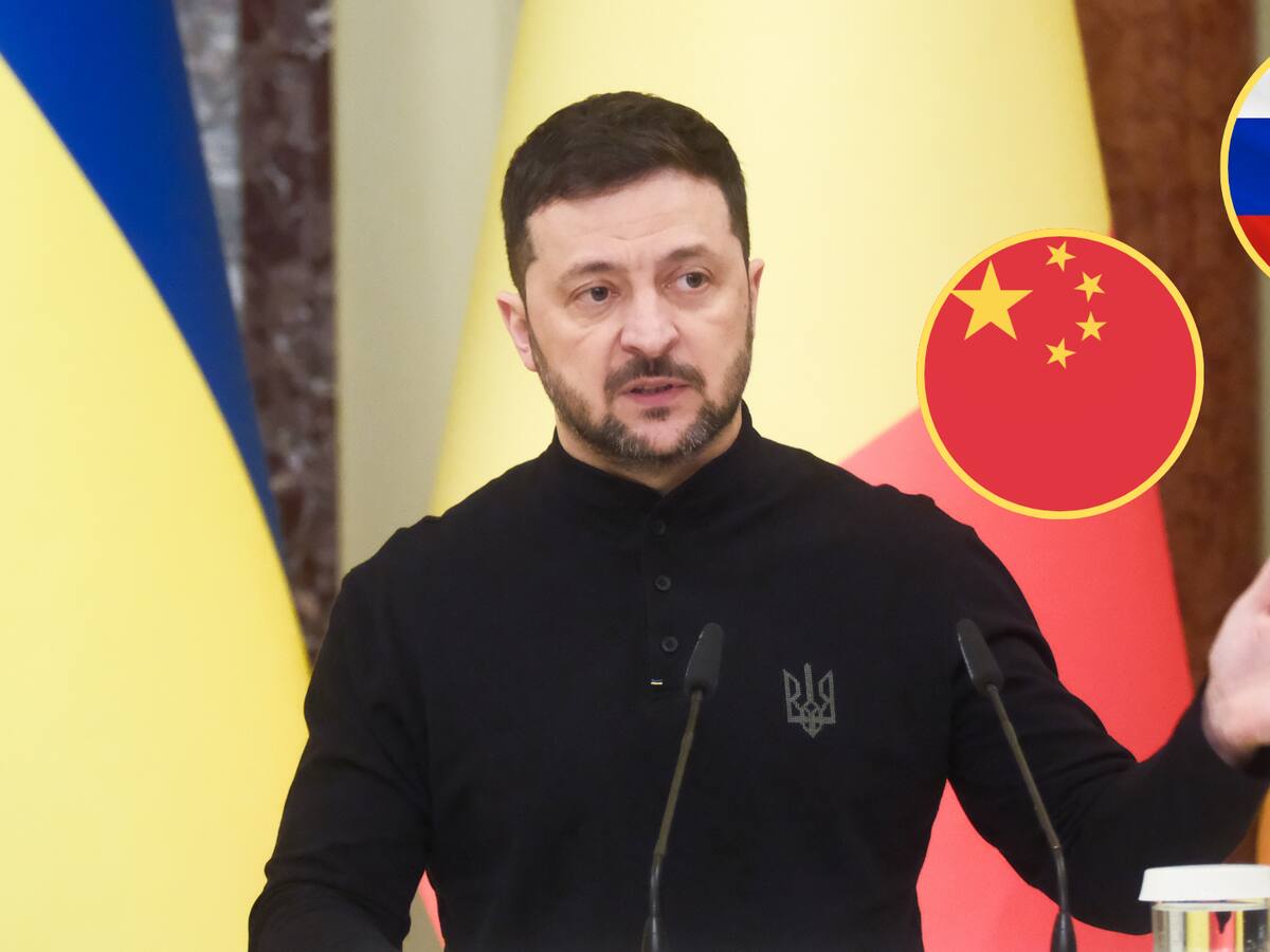 Zelenski acusó a China de suministrar armas a Rusia para la guerra contra Ucrania