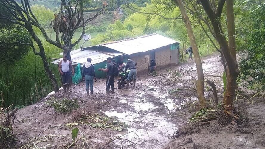 En los sectores de Mindalá, La Meseta, Agua Clara Canelar, La Betulia, Los Robles y Bella Vista se han presentado afectaciones . Foto: Cortesía Gerley Campo