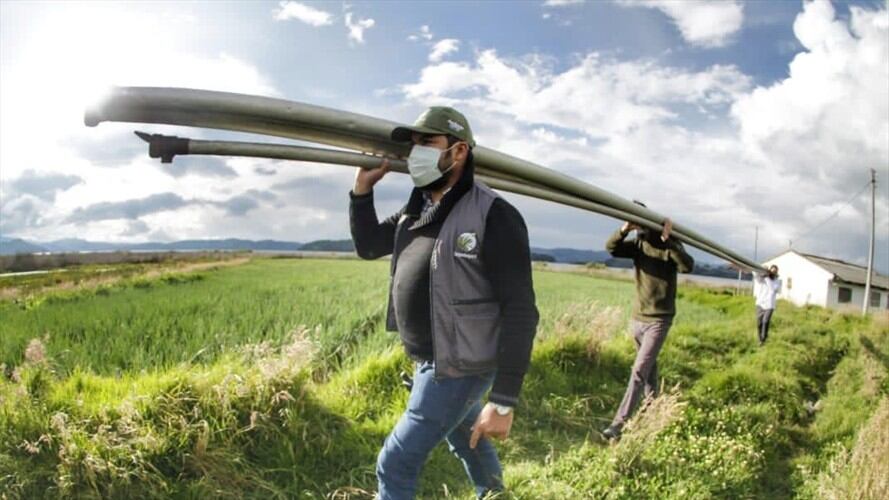 La autoridad ambiental visitó restaurantes, hoteles, piscícolas y cultivos de cebolla.. Foto: Corpoboyacá