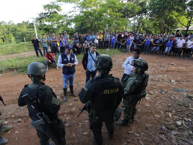 Logran liberación de 140 soldados en el Catatumbo. Foto: AFP