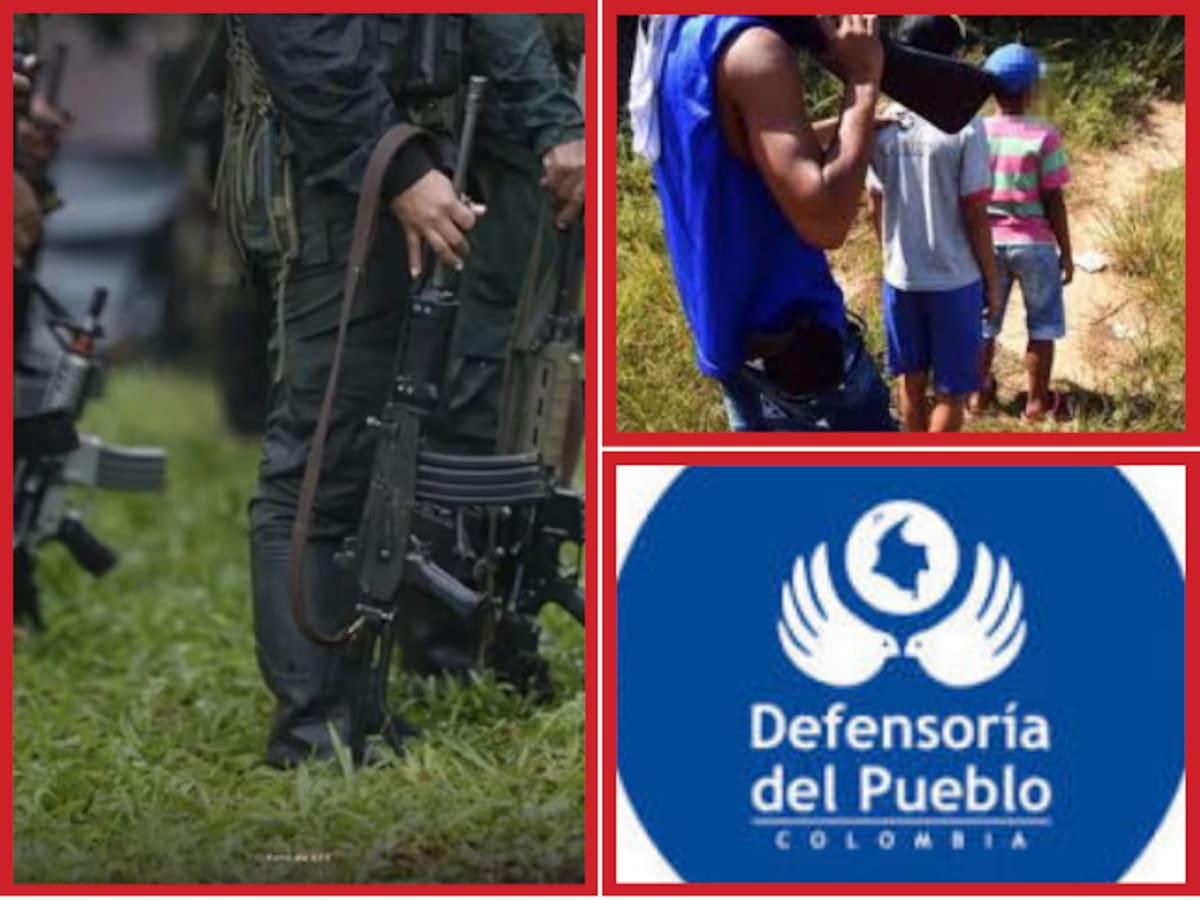 Defensoría identificó 25 casos de reclutamiento de menores en Colombia entre enero y abril de 2026