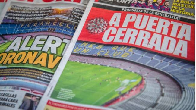 La liga siguió las recomendaciones del Gobierno para evitar focos de contagio del Coronavirus.. Foto: Getty Images