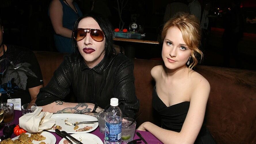 La actriz Evan Rachel Wood acusa al cantante Marilyn Manson de abuso sexual durante su relación sentimental. Foto: Getty Images