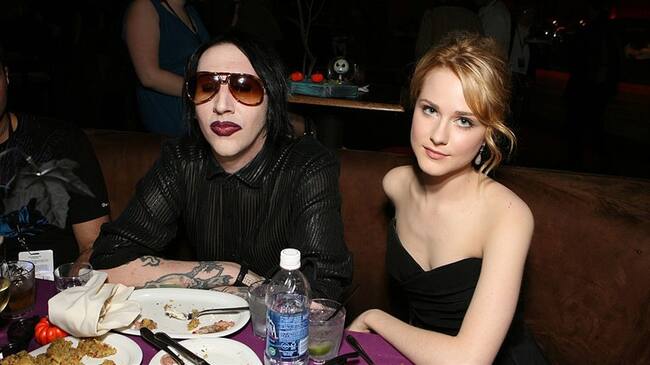 La actriz Evan Rachel Wood acusa al cantante Marilyn Manson de abuso sexual durante su relación sentimental. Foto: Getty Images