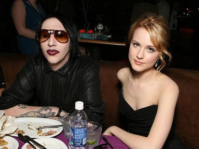 La actriz Evan Rachel Wood acusa al cantante Marilyn Manson de abuso sexual durante su relación sentimental. Foto: Getty Images
