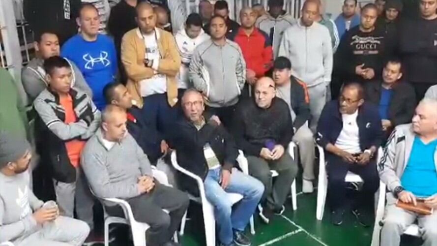 Internos de la Cárcel la Picota protestan por las supuestas precarias condiciones . Foto: Captura de pantalla