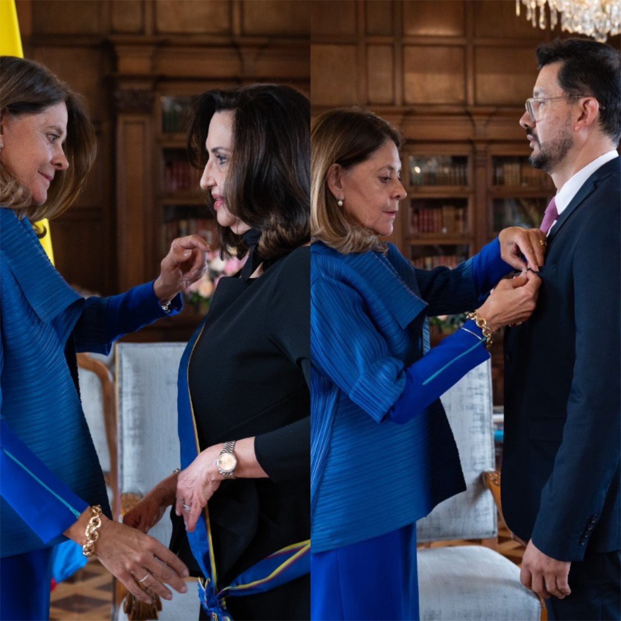 Marta Lucía Ramírez, Claudia Blum y Julio César Santa. Foto: Cancillería