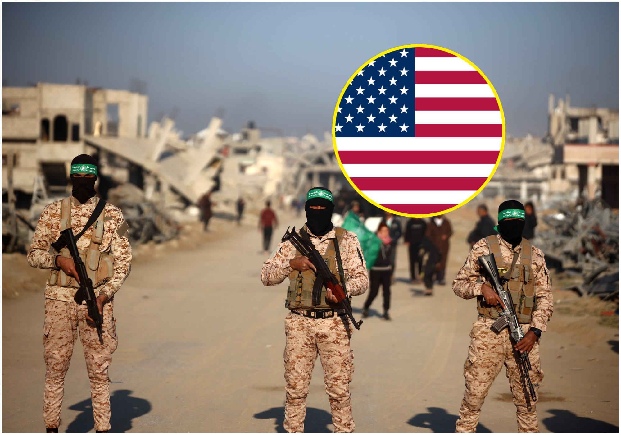 Hamás aseguró estar listo para negociar “inmediatamente” las propuestas de acuerdo de EE. UU. Foto: Getty Images.