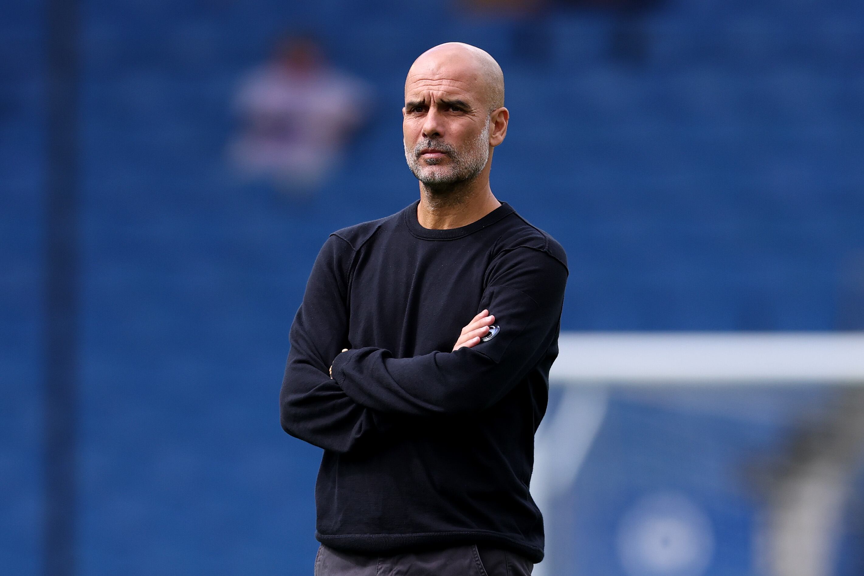 Pep Guardiola, director técnico de Manchester City. Foto: Justin Setterfield/Getty Images
