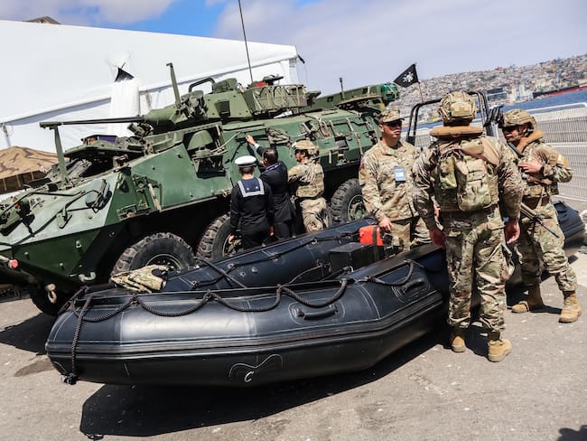 Fuerza Armada de Chile. FOTO: Cristobal Basaure Araya/SOPA Images/LightRocket via Getty Images