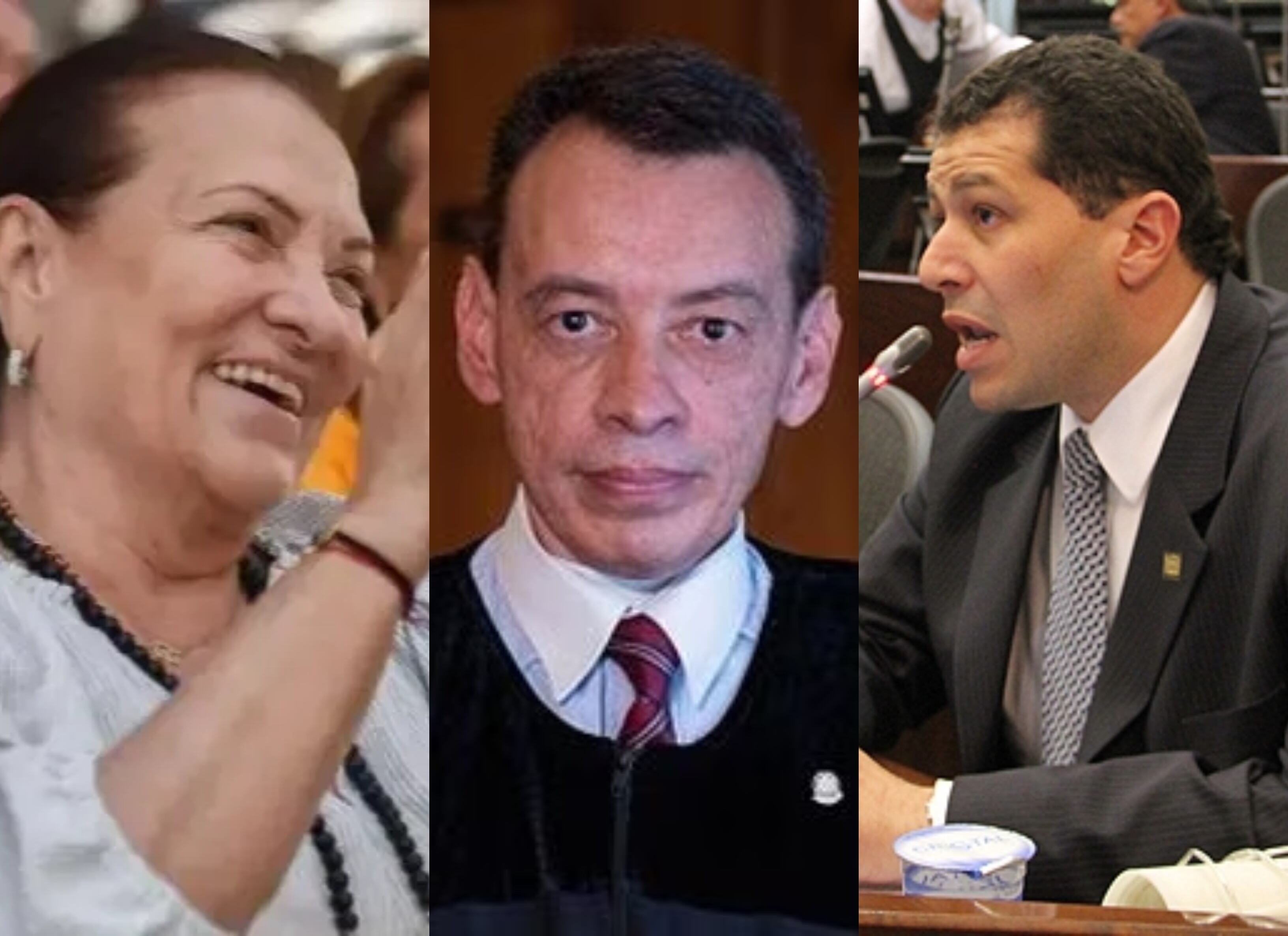 Cielo Gnecco, magistrado Francisco farfán y congresista Jose Alfredo Gnecco | Fotos: Colprensa