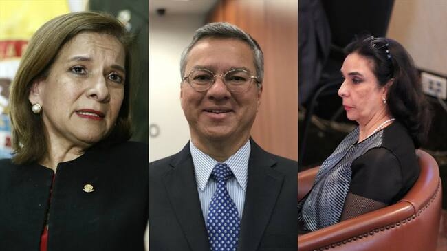 Margarita Cabello, Leonardo Espinosa y Clara González componen la terna de donde saldrá el fiscal ad hoc para el caso Odebrecht. Foto: Colprensa