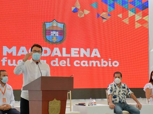 Caicedo propone una consulta nacional para la conversión a un Estado federalista. Foto: Gobernación del Magdalena