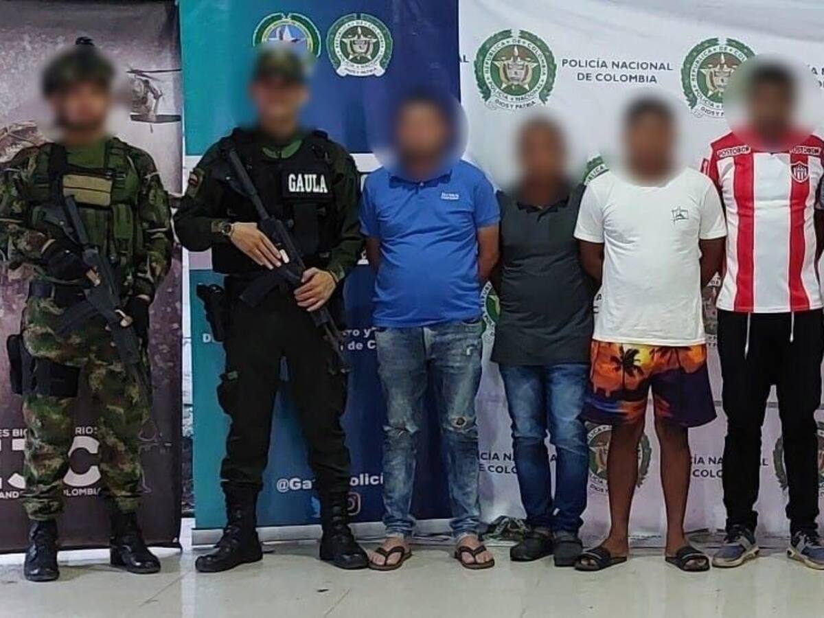 Capturan a seis presuntos extorsionistas del Clan del Golfo en Córdoba