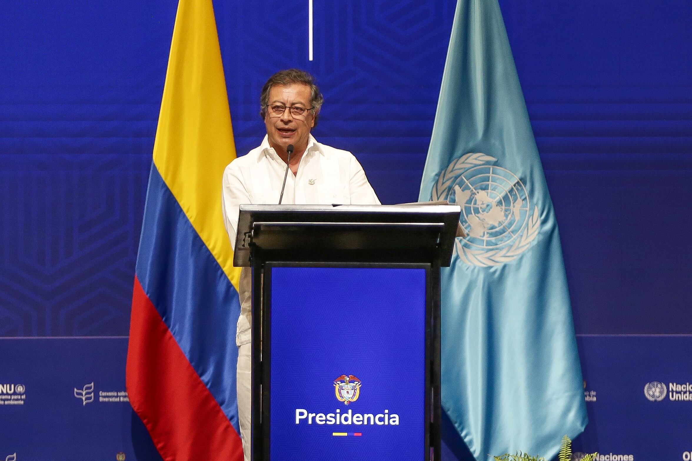Cali. Octubre 20  de 2024. Con presencia del presidente Gustavo Petro, se realiza la ceremonia de apertura oficial de la COP16 ‘Paz con la Naturaleza’. (Colprensa - Catalina Olaya)