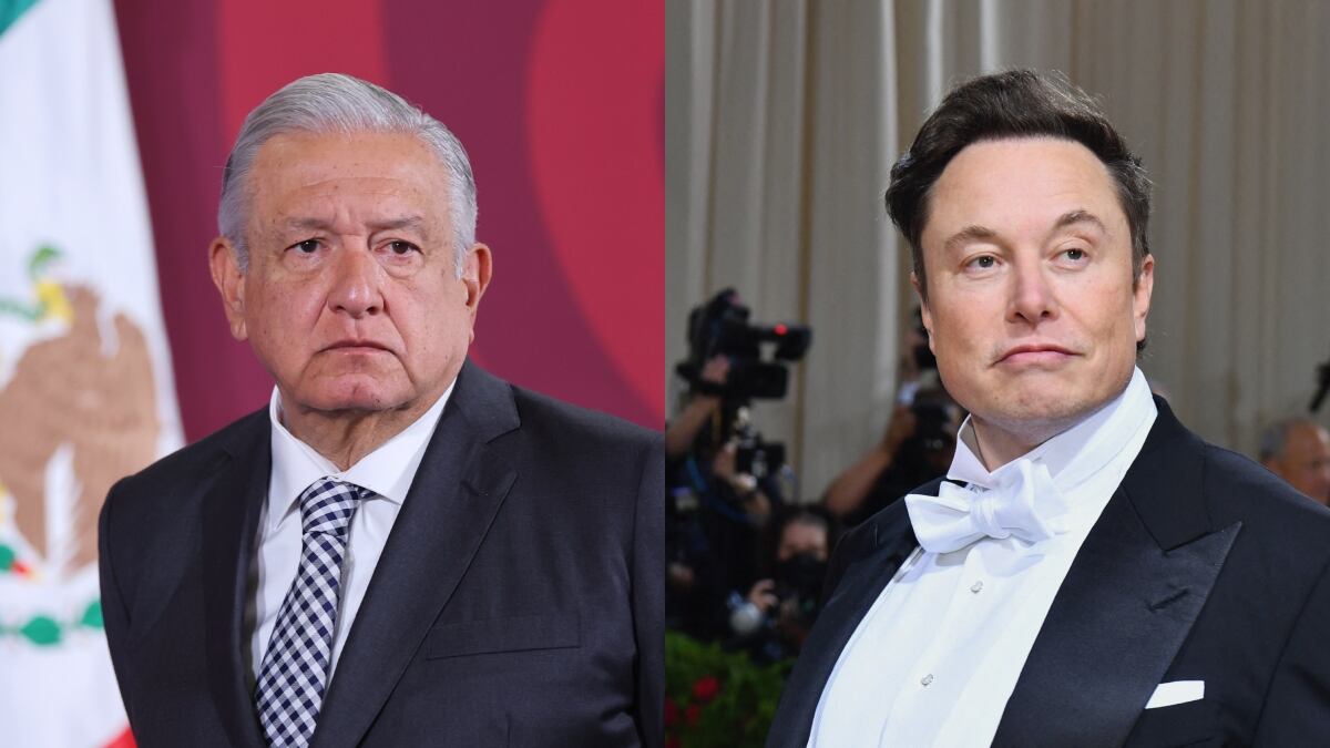 Andrés Manuel López Obrador y Elon Musk. Fotos: Getty Images.