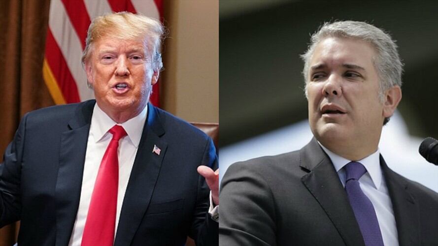 Trump critica a Duque y acusa a Colombia de enviar criminales a EE.UU.. Foto: Getty - Colprensa