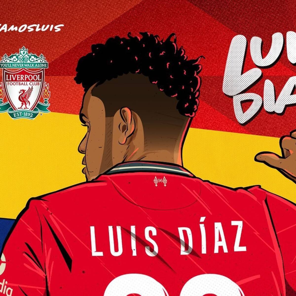 Video: Luis Díaz llegó al Liverpool y el técnico Jürgen Klopp lo recibió con un fuerte abrazo