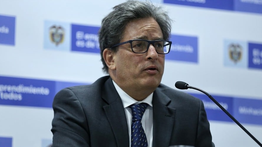 El ministro de Hacienda, Alberto Carrasquilla. Foto: Colprensa
