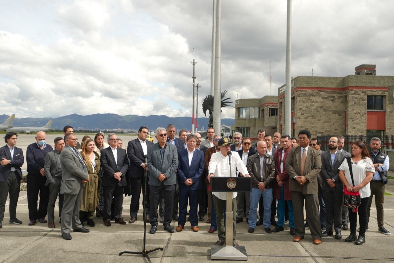 Gustavo Petro en el anuncio del aumento del salario mínimo 2023. Foto: Presidencia