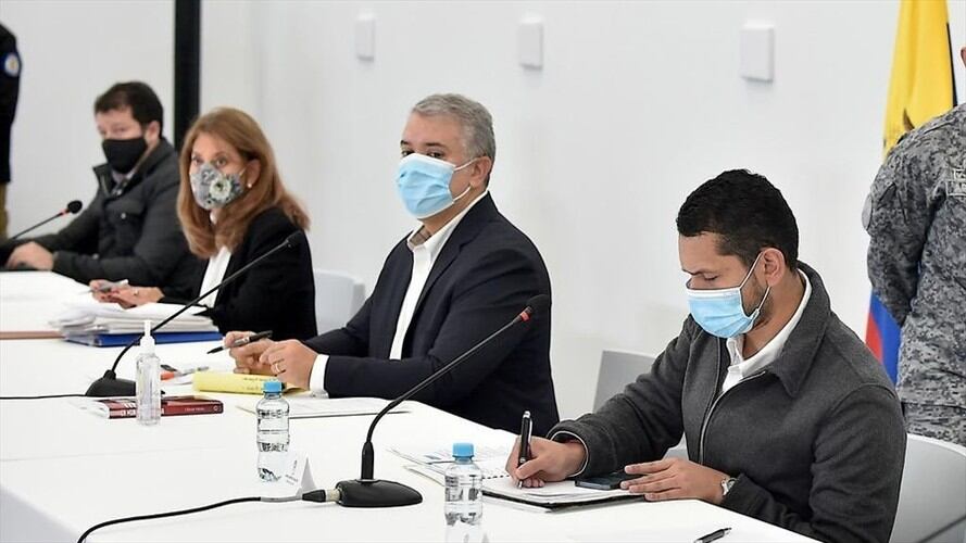 El Gobierno de Iván Duque espera una pronta respuesta del comité y reiteró su llamado a levantar los bloqueos. Foto: Colprensa / PRESIDENCIA