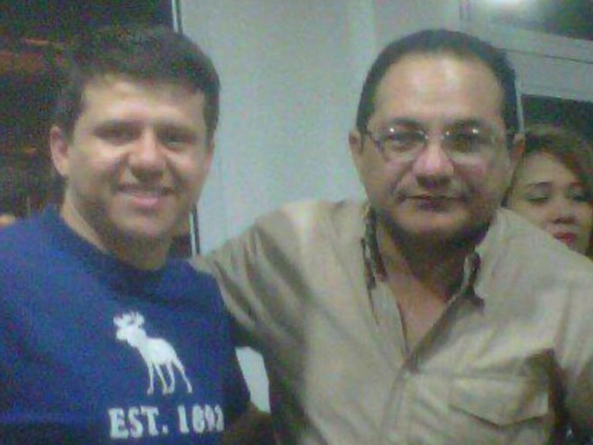 Bernardo 'Ñoño' Elías y Jorge Luis Céspedes Ospino. Foto: Proporcionada por Marcela Puentes