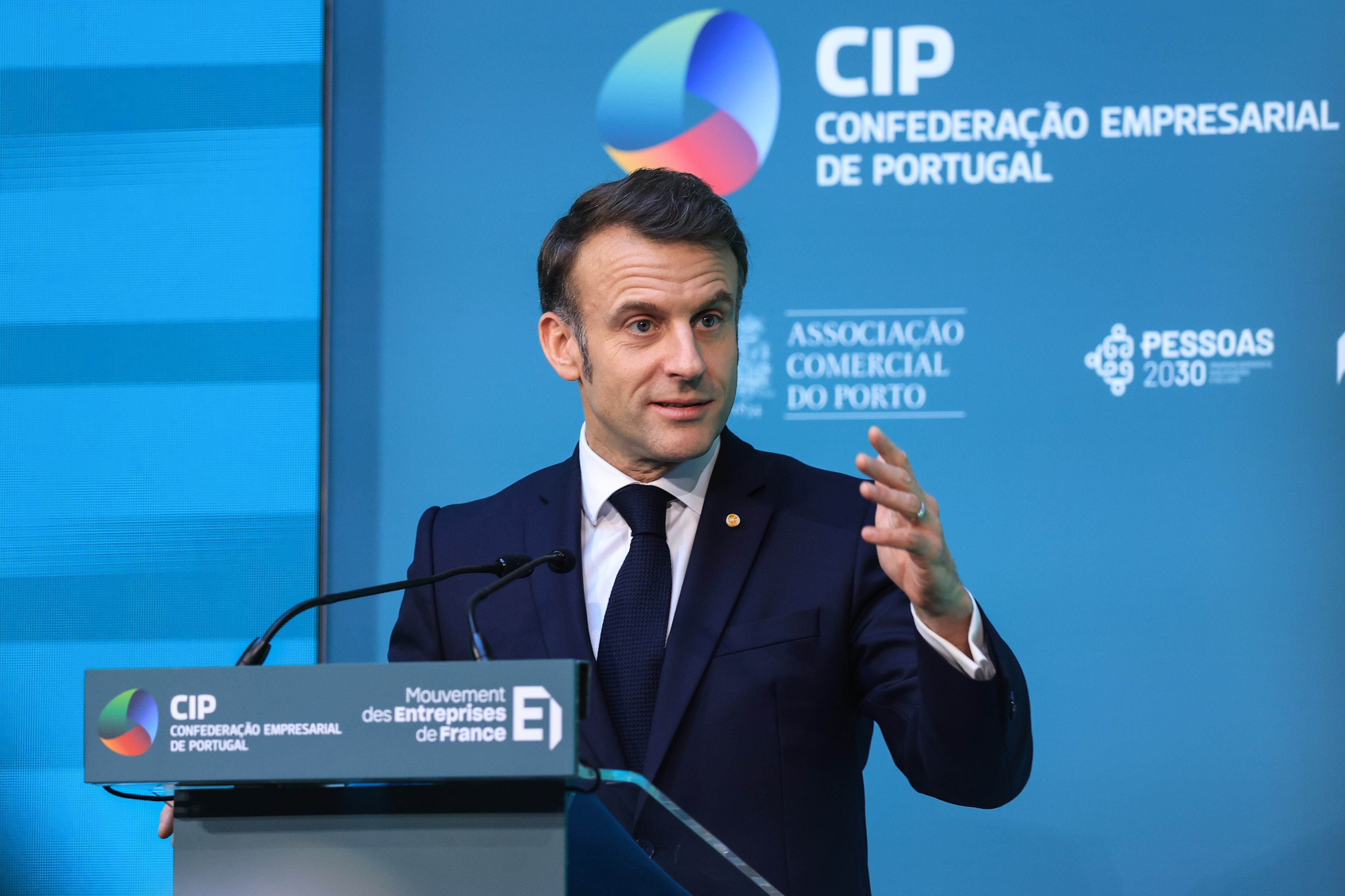Emmanuel Macron. FOTO: EFE/EPA/JOSE COELHO