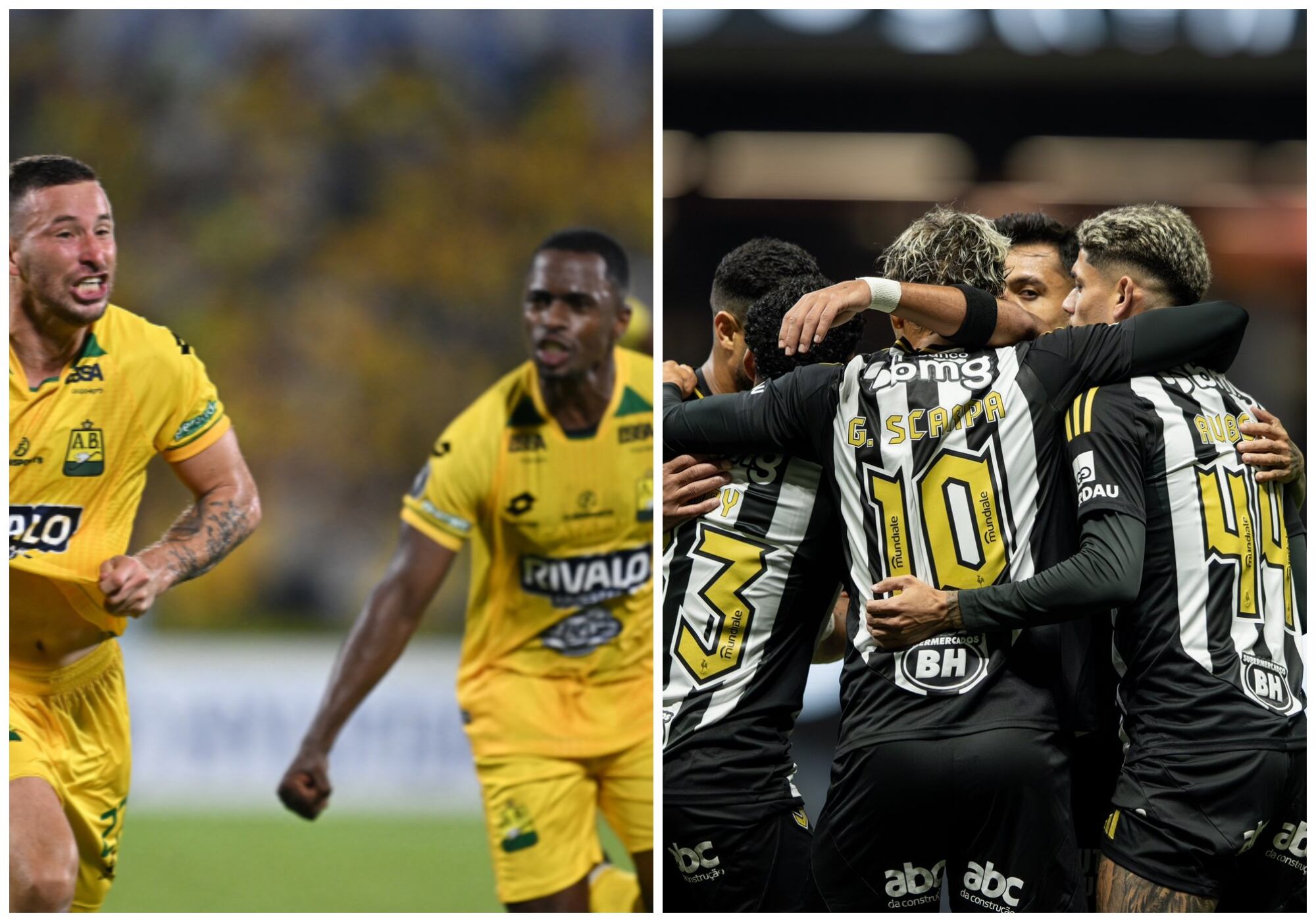 Bucaramanga y Atlético Mineiro se enfrentan por Copa Sudamericana. Foto: Getty Images/ perfil de X @@Atletico