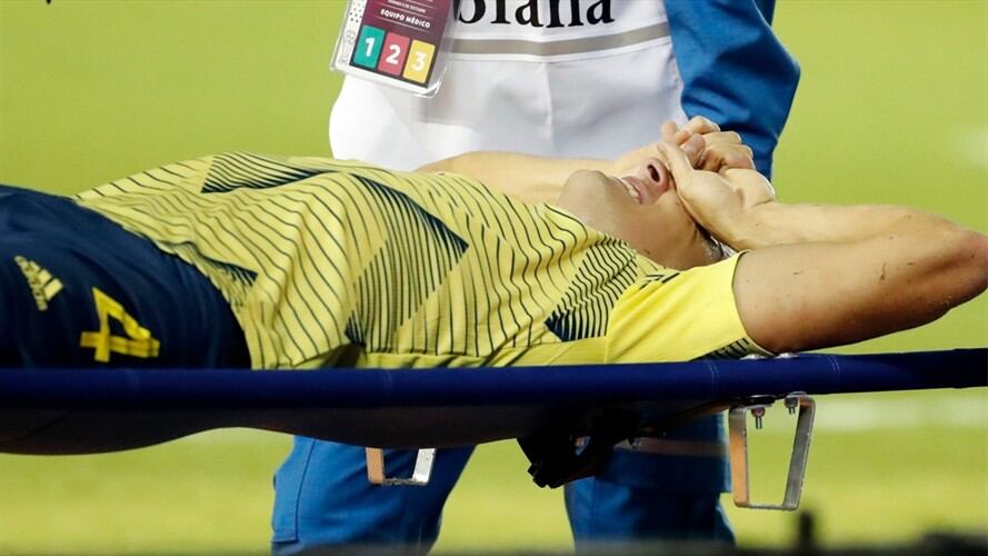 Santiago Arias se lesionó ante Venezuela. Foto: Getty