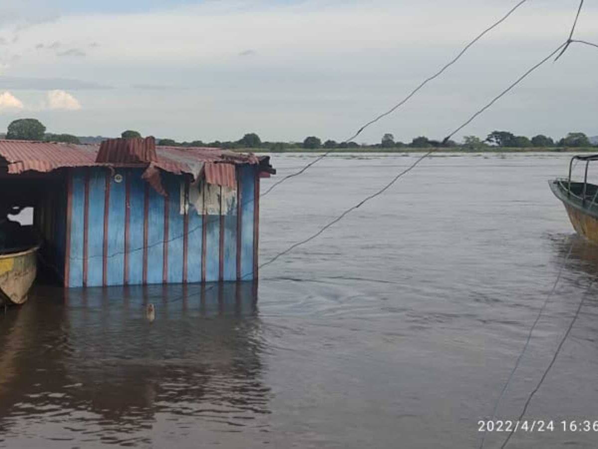 Alerta roja en El Banco por el aumento de los niveles del río Magdalena