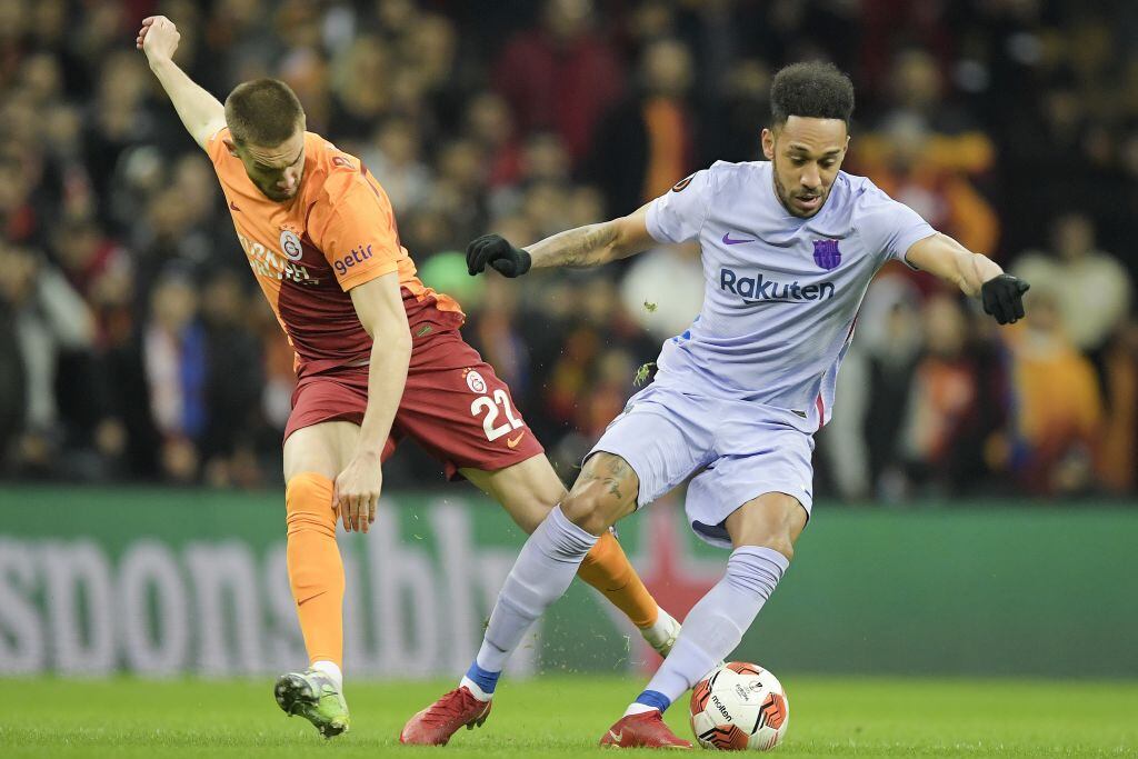 Pierre Emerick Aubameyang en Barcelona frente a Galatasaray (Photo by ANP via Getty Images)