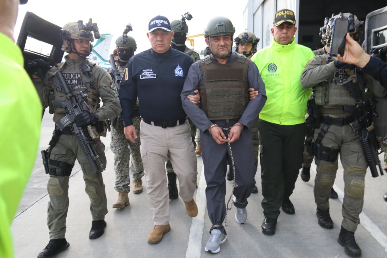 Extradición de alias 'Otoniel'. Crédito: Policía