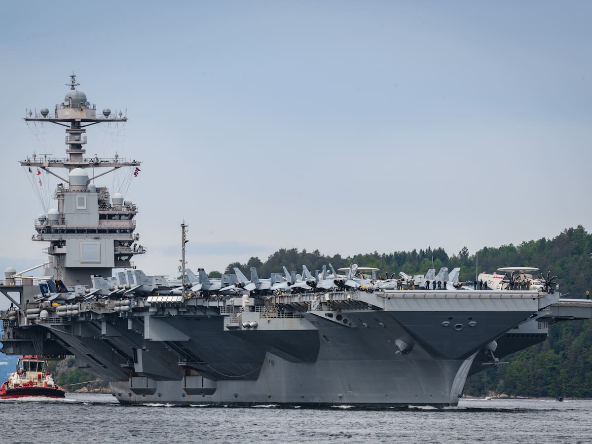 El portaaviones USS Gerald R. Ford ya está en el Caribe
